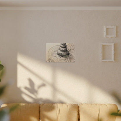 River Stones Spring Canvas Art | Zen Serene Design