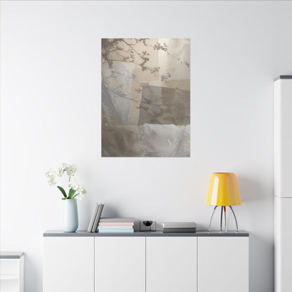 Neutral Shadow Play Canvas Art - Texture Japandi