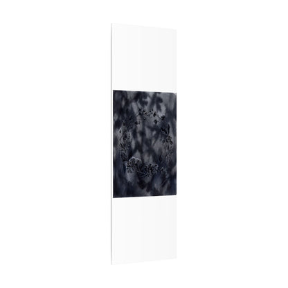 Dried Flowers Canvas Art | Winter Dark Japandi Shadow Zen Art