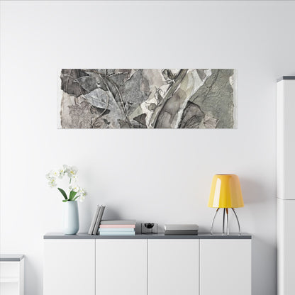 Japandi Fern Unfurling in Overcast | Texture Canvas Art