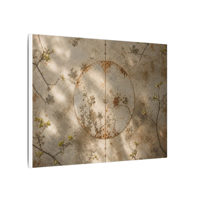 Japandi Rust Patina in Dappled | Japanese Pattern Canvas Art