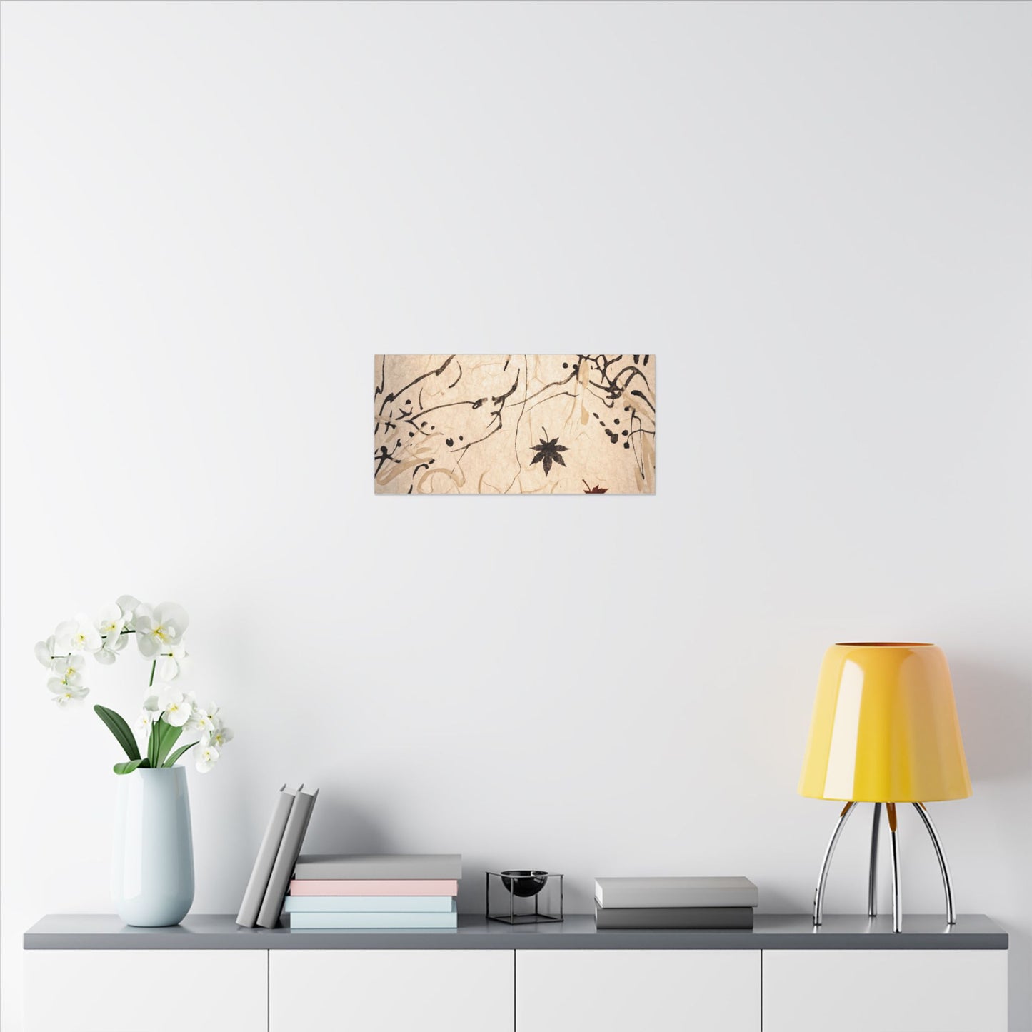 Golden Hour Shoji Screen Canvas Art - Japandi Fukinsei
