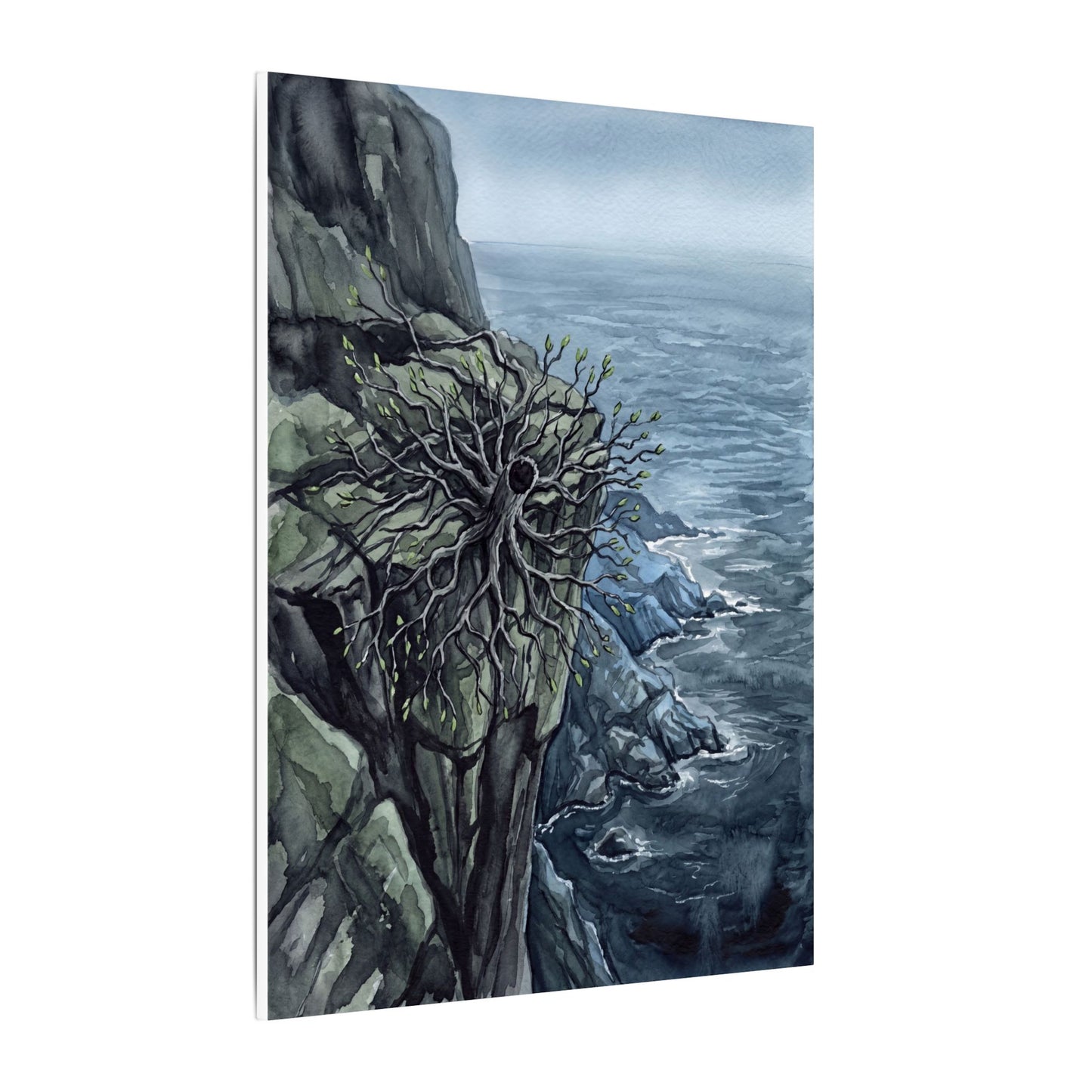 Pine Tree Spring Canvas Art | Japandi Neutral Design