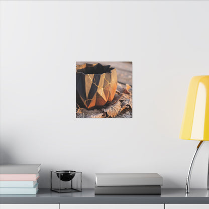 Paper Fold Gold Repair Canvas Art | Philosophical Kintsugi Art