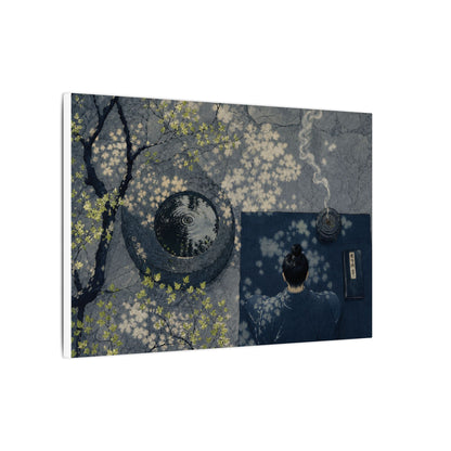 Spring Incense Smoke Ukiyo E Inspired Canvas Art | Tranquil Decor