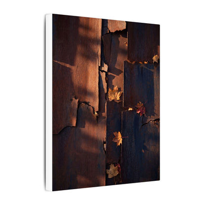 Seijaku Rust Patina Canvas Art - Dark Japandi Shadow Zen