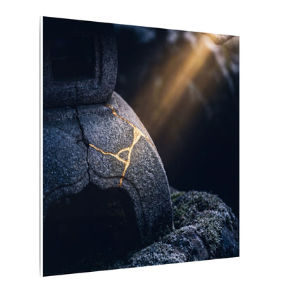 Ma Moonlit Garden Canvas Art - Kintsugi Broken Beauty