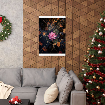 Dappled Lotus Flower Wall Art Print - Kintsugi Ma
