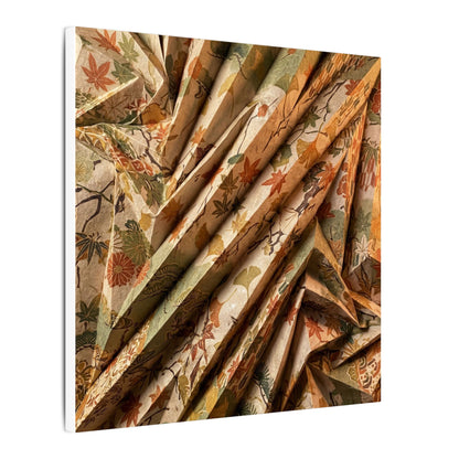 Paper Fold Autumn Canvas Art | Japandi Earthy Design
