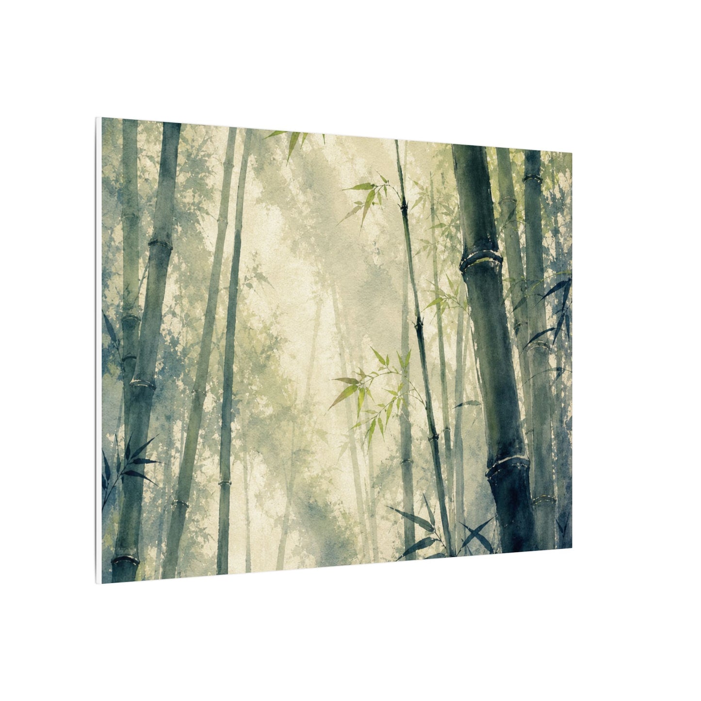 Bamboo Grove Spring Canvas Art | Zen Serene Design