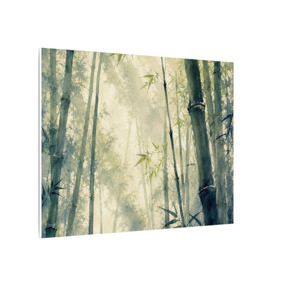 Bamboo Grove Spring Canvas Art | Zen Serene Design