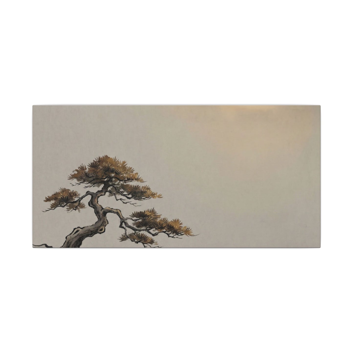 Pine Tree Canvas Art | Autumn Zen Karesansui Art