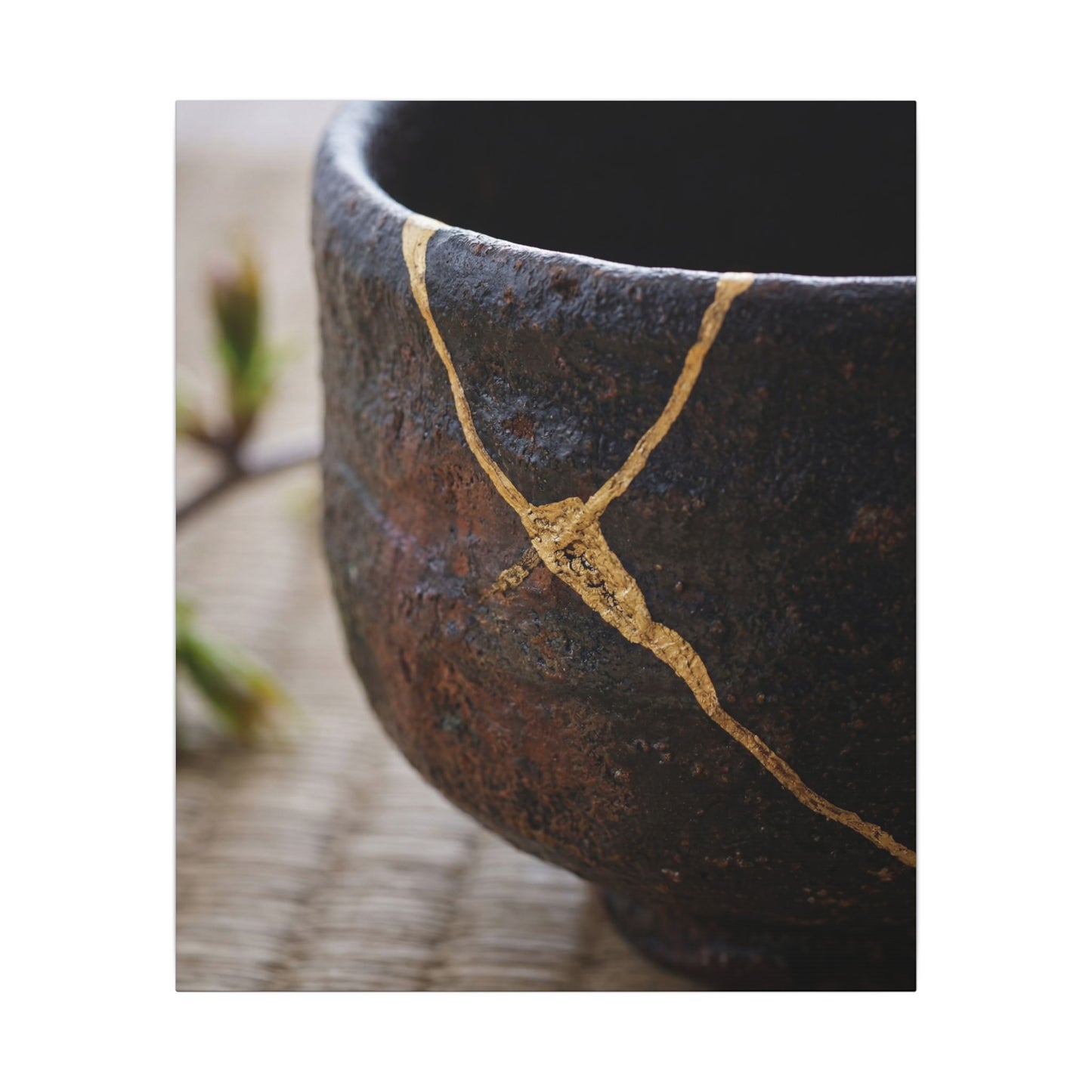 Dawn Tea Ceremony Canvas Art - Kintsugi Mono No Aware
