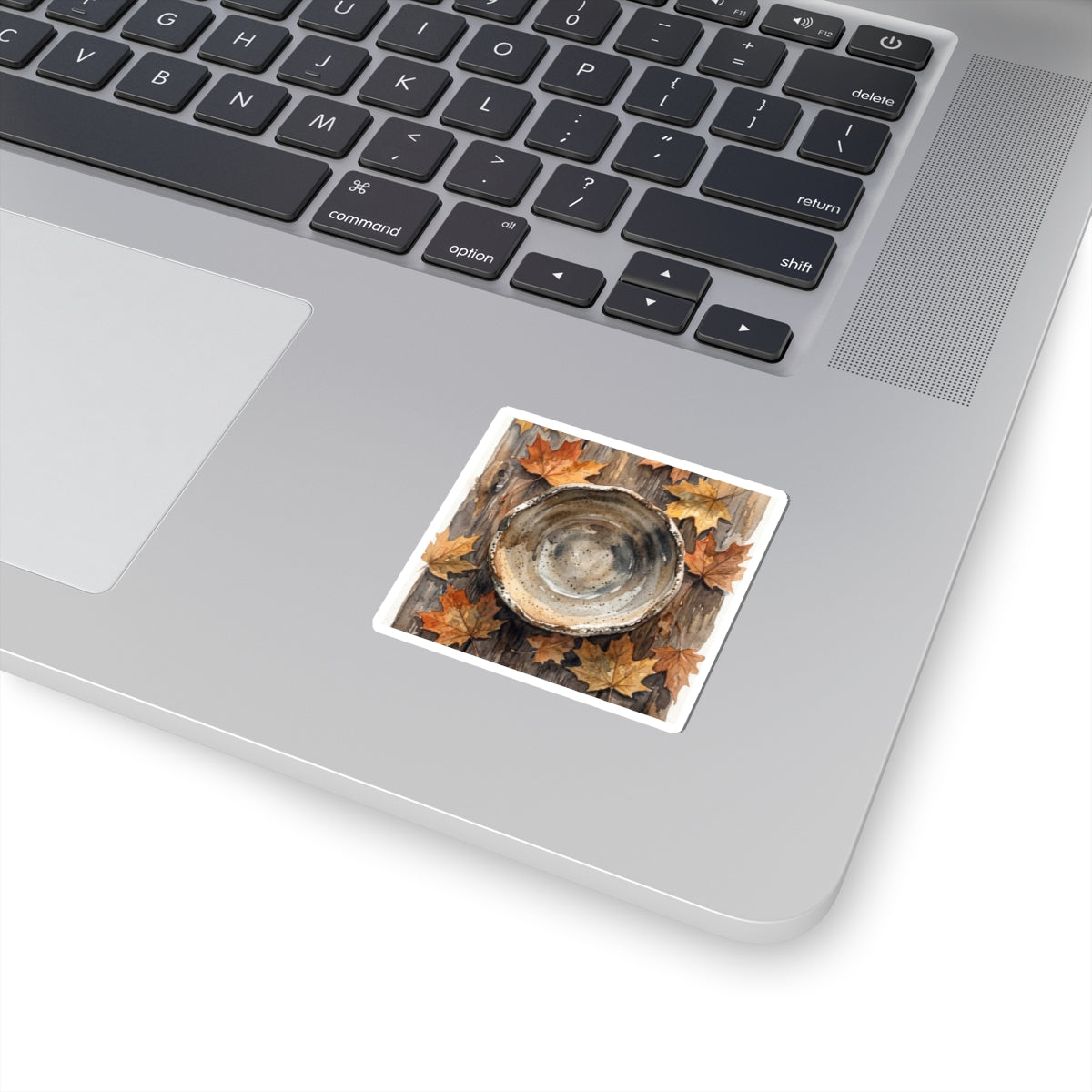Autumn Ceramic Bowl Watercolor Sticker | Warm Decor