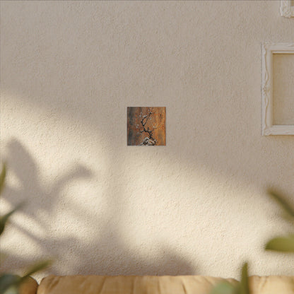 Datsuzoku Rust Patina Canvas Art - Zen Sumi E
