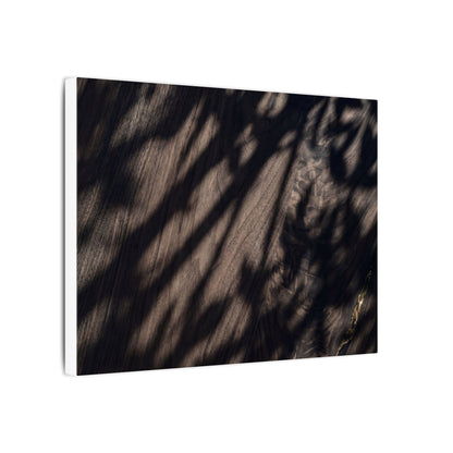 Shadow Play Summer Canvas Art | Dark Japandi Moody Design
