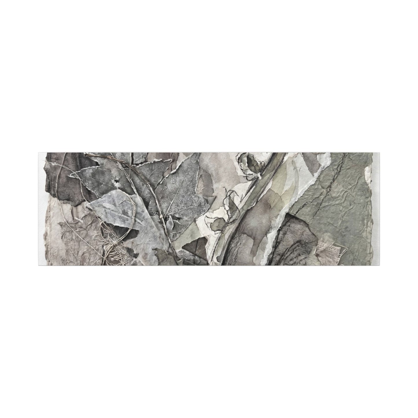 Japandi Fern Unfurling in Overcast | Texture Canvas Art