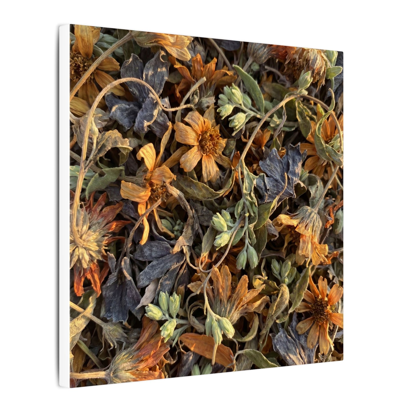 Spring Dried Flowers Japanese Pattern Canvas Art | Warm Decor
