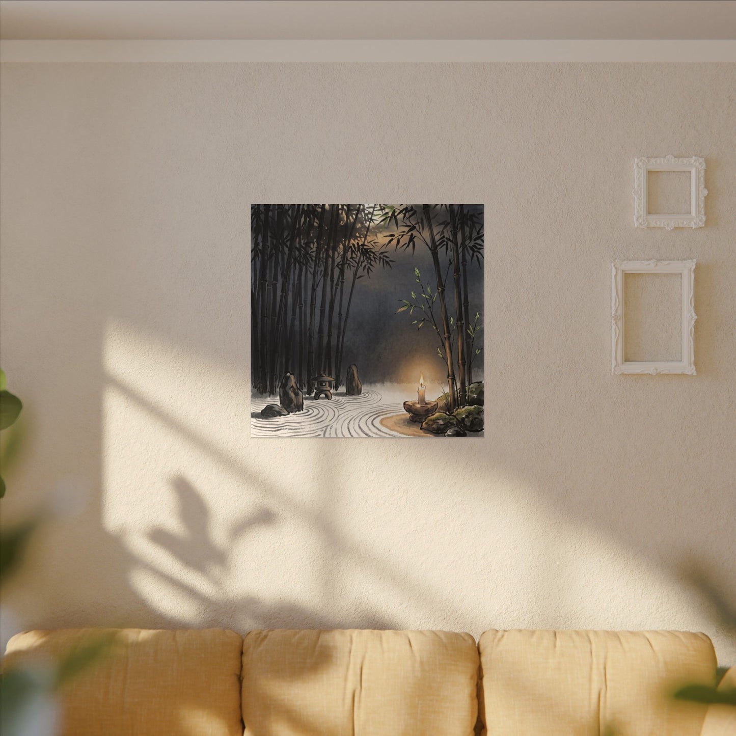 Tranquil Bamboo Grove Canvas Art - Karesansui Zen