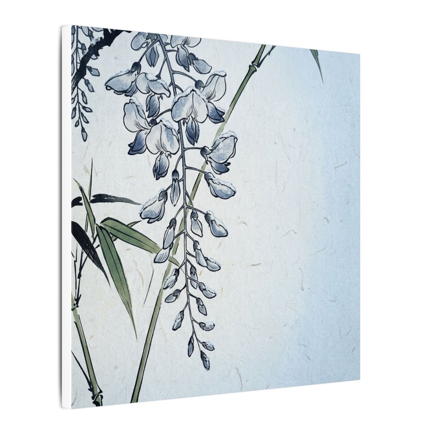 Zen Wisteria in Moonlight | Ukiyo E Inspired Canvas Art