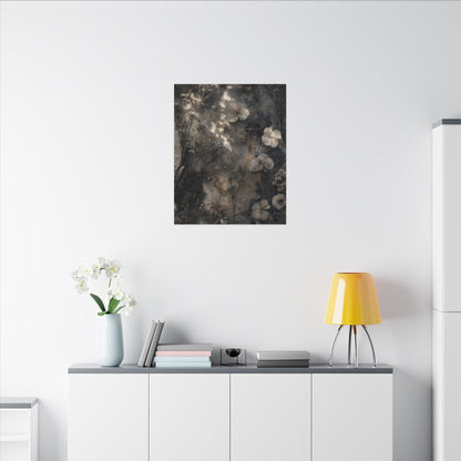 Winter Dried Flowers Texture Canvas Art | Elegant Decor