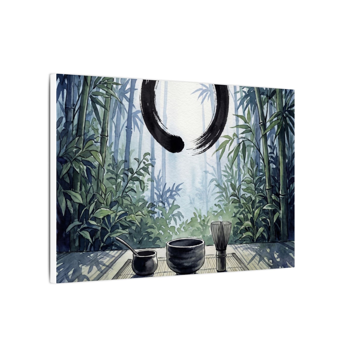 Seijaku Tea Ceremony Canvas Art - Zen Enso