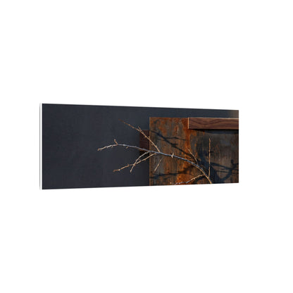 Ma Rust Patina Canvas Art - Dark Japandi Dark Texture