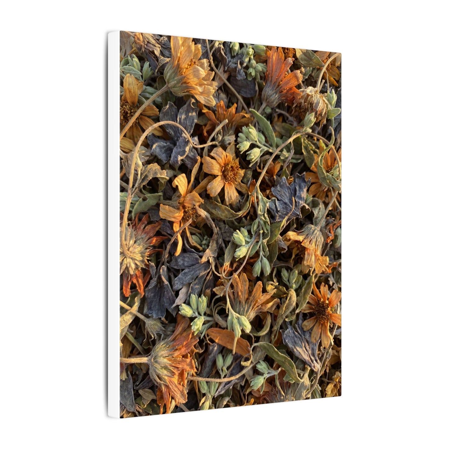 Spring Dried Flowers Japanese Pattern Canvas Art | Warm Decor