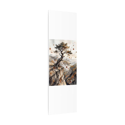 Autumn Pine Tree Watercolor Canvas Art | Warm Decor
