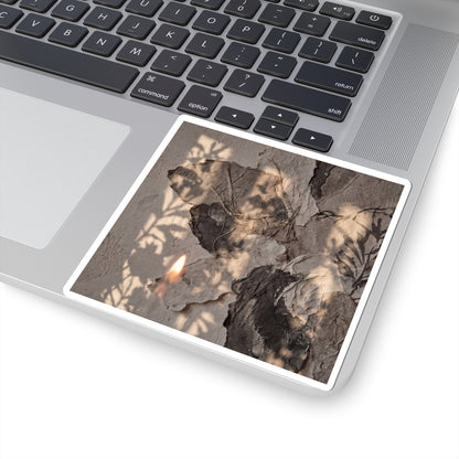 Shadow Play Summer Sticker | Japandi Neutral Design Art Print