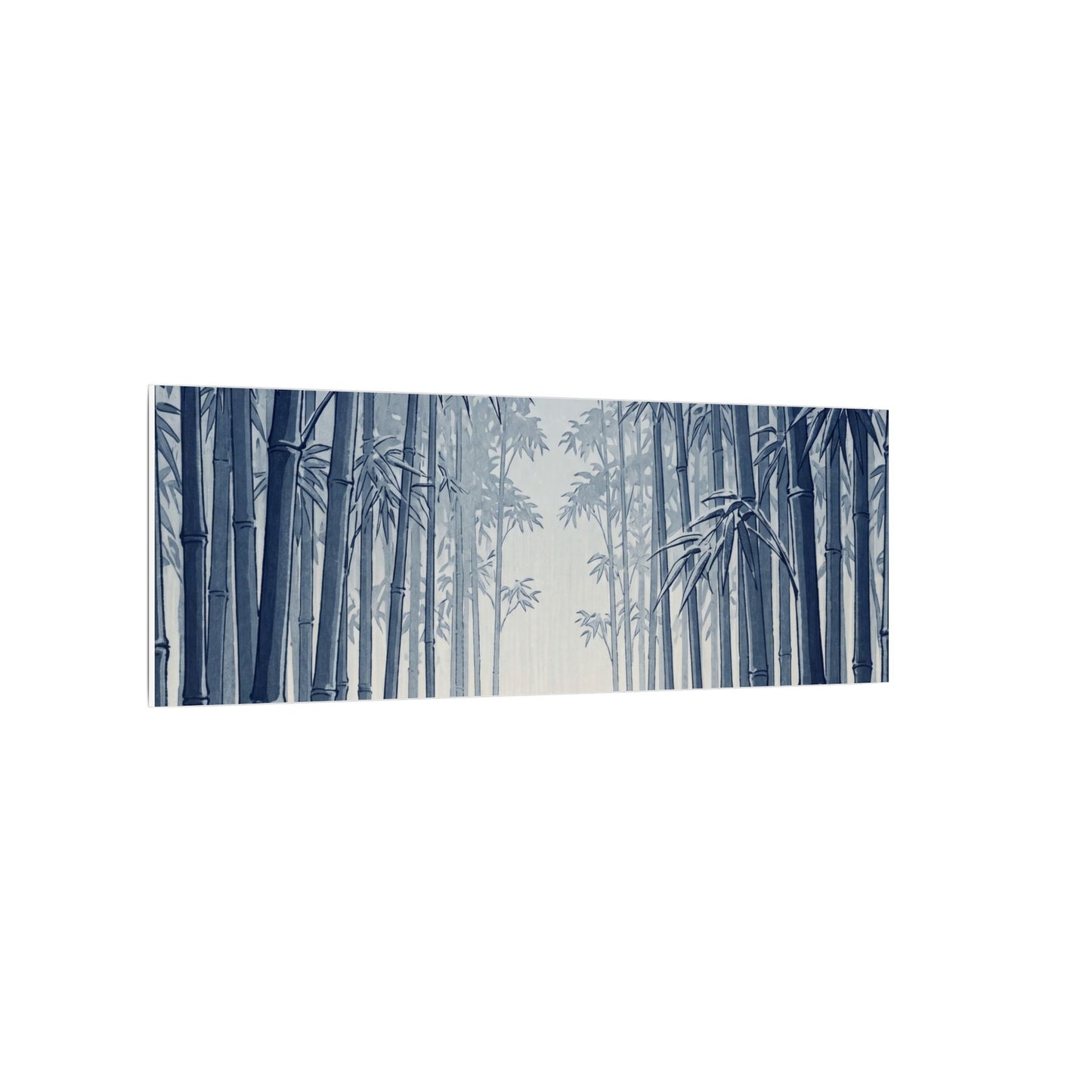 Bamboo Grove Canvas Art | Winter Zen Ukiyo E Inspired Art