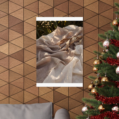 Silk Drape Wall Art Print | Summer Japandi Texture Art
