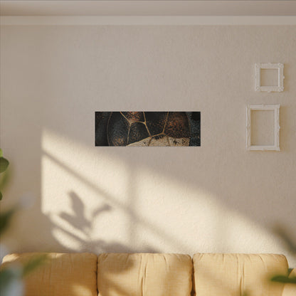 Kintsugi Rust Patina in Dawn | Gold Repair Canvas Art