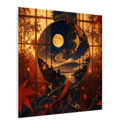 Beautiful Shoji Screen Canvas Art - Gold Vein Kintsugi