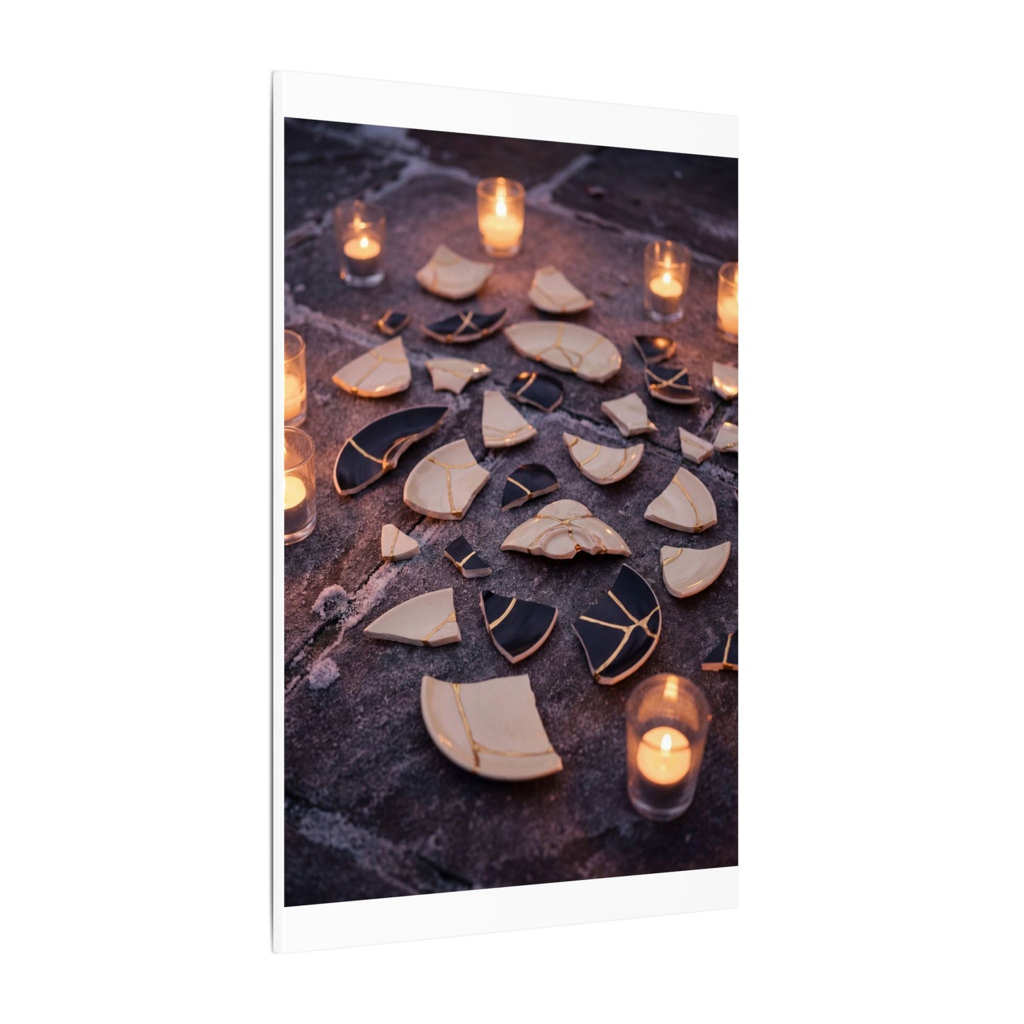 Winter Broken Pottery Broken Beauty Canvas Art | Beautiful Decor