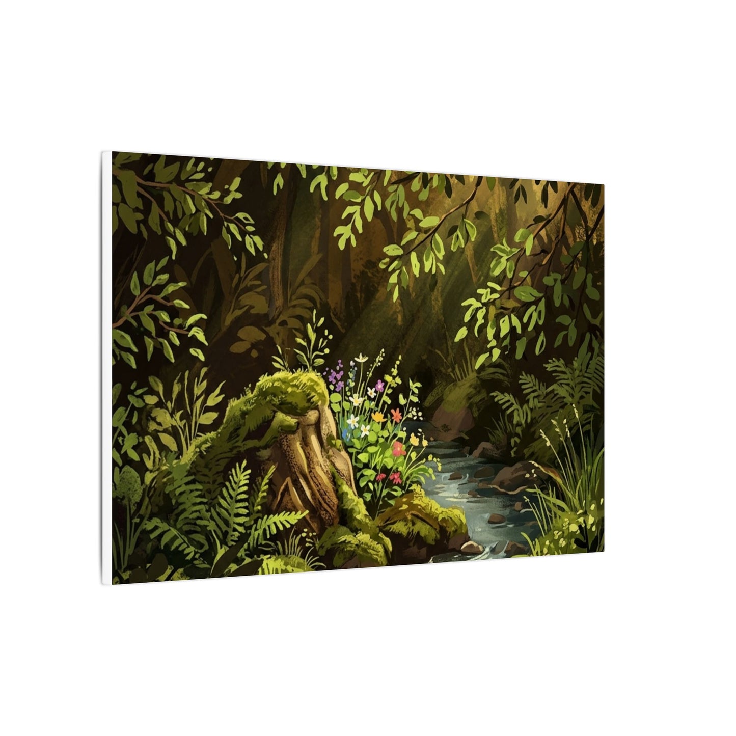 Golden Hour Silk Drape Canvas Art - Dark Japandi Datsuzoku