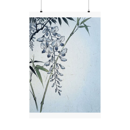 Wisteria Winter Wall Art Print | Zen Calm Design