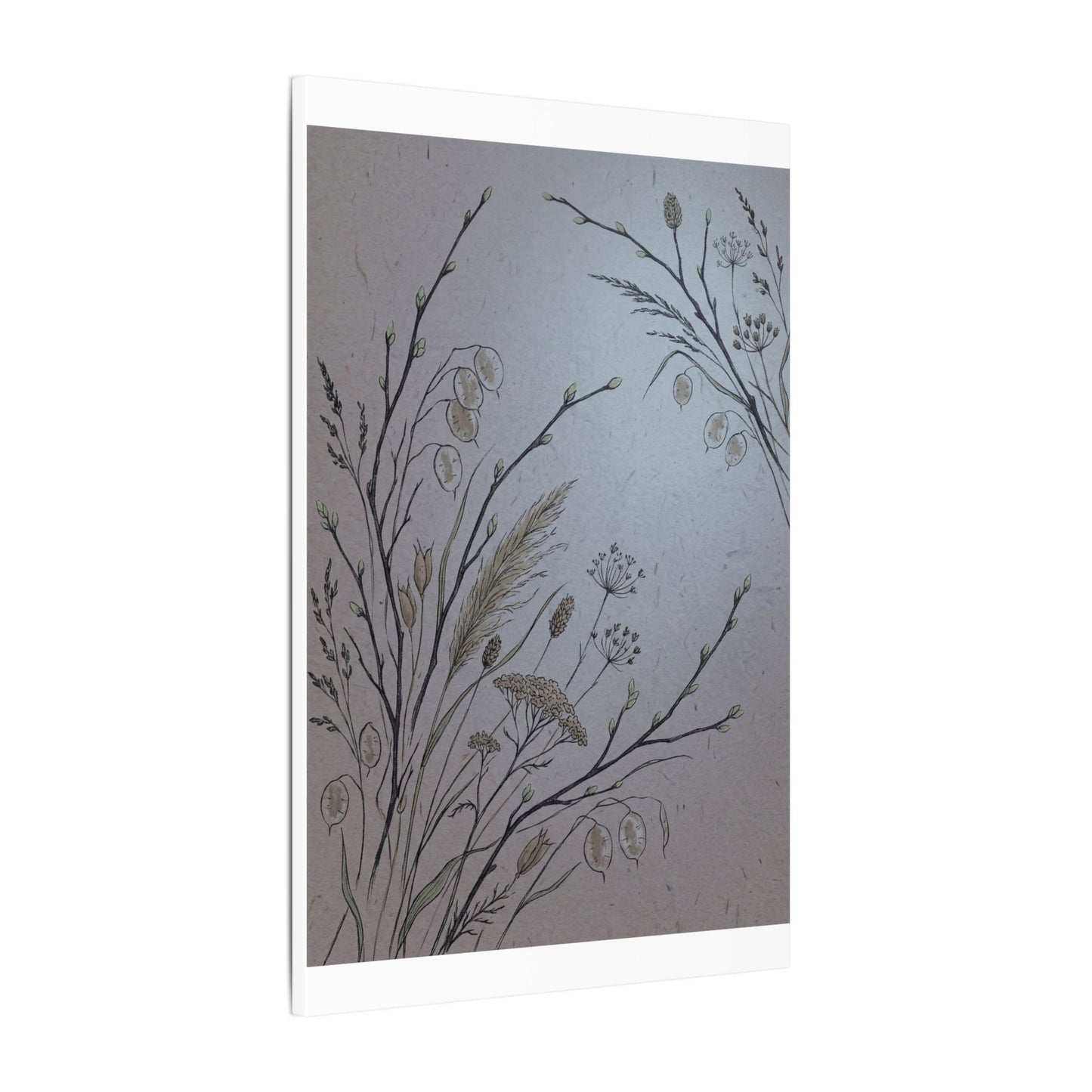 Spring Dried Flowers Japanese Pattern Canvas Art | Cozy Decor