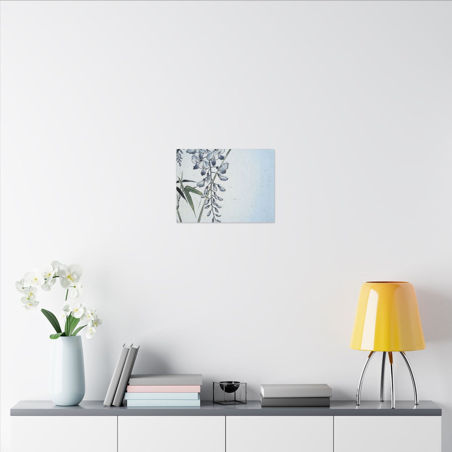 Zen Wisteria in Moonlight | Ukiyo E Inspired Canvas Art