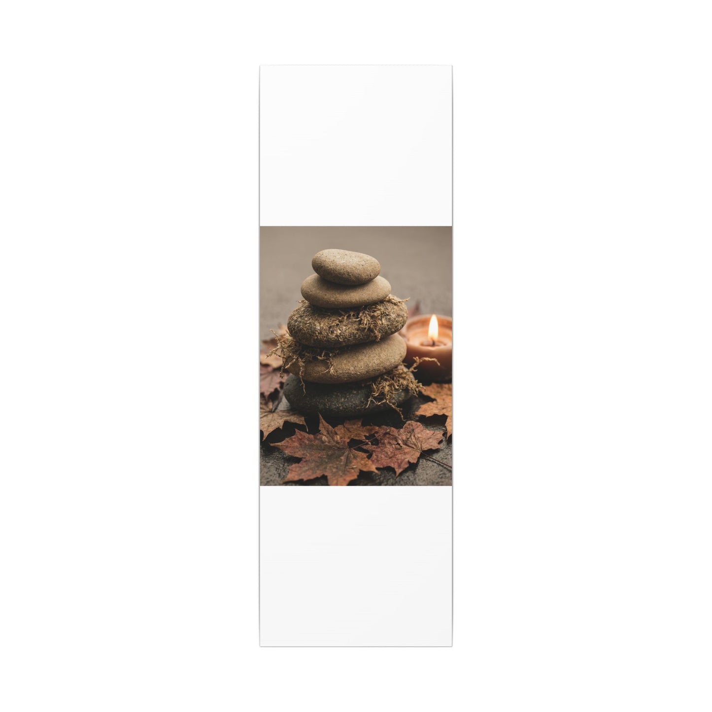 River Stones Canvas Art | Autumn Japandi Texture Art