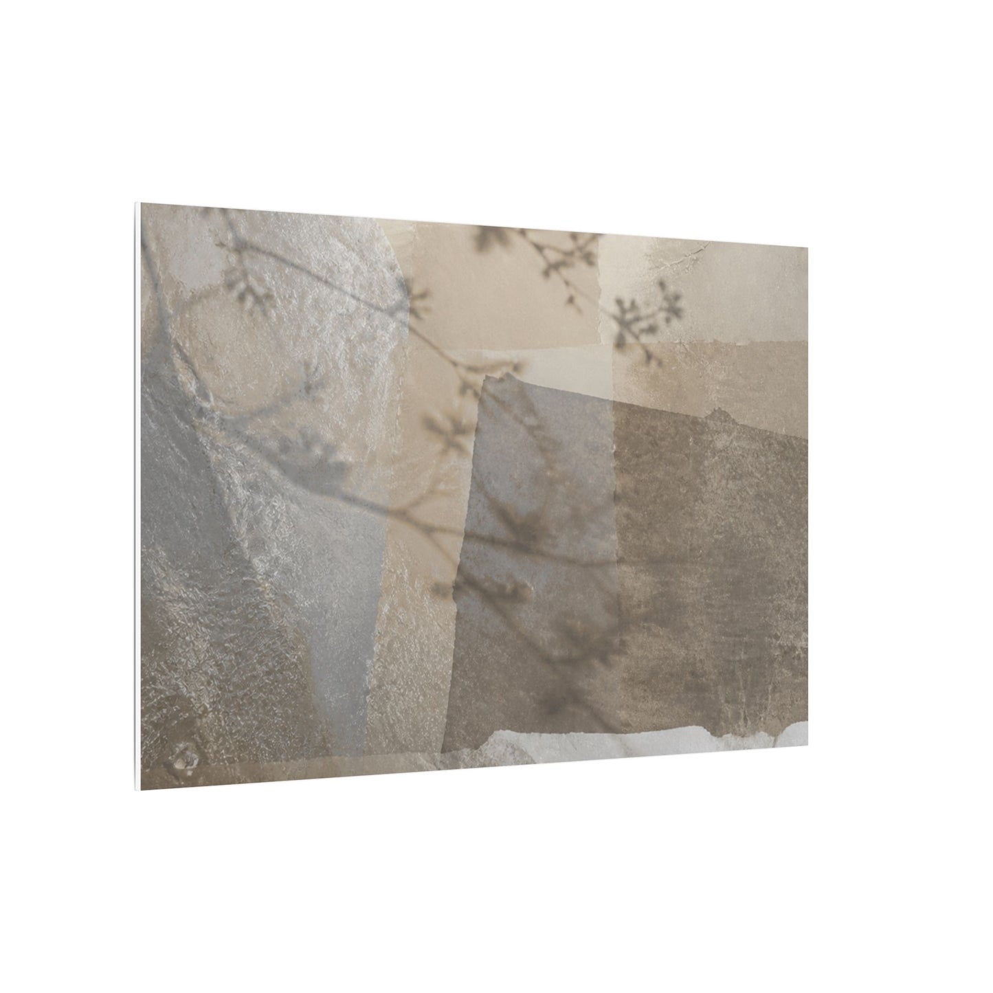 Neutral Shadow Play Canvas Art - Texture Japandi