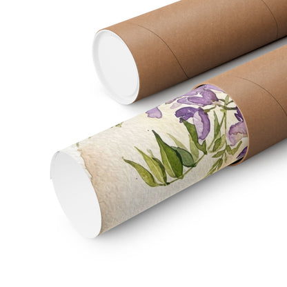 Spring Wisteria Watercolor Wall Art Print | Cozy Decor