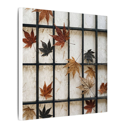 Japandi Shoji Screen in Overcast | Texture Canvas Art