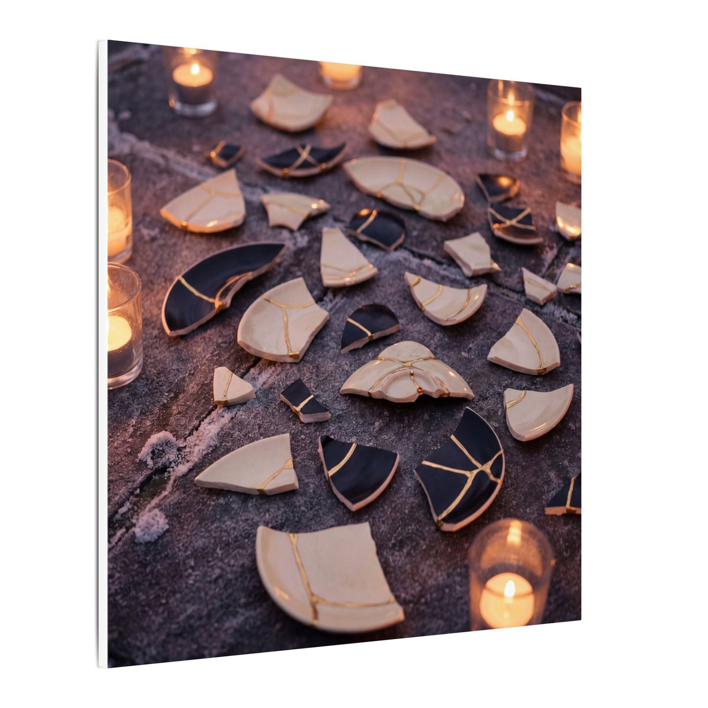 Winter Broken Pottery Broken Beauty Canvas Art | Beautiful Decor