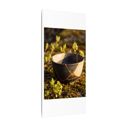 Seijaku Broken Pottery Canvas Art - Kintsugi Gold Repair