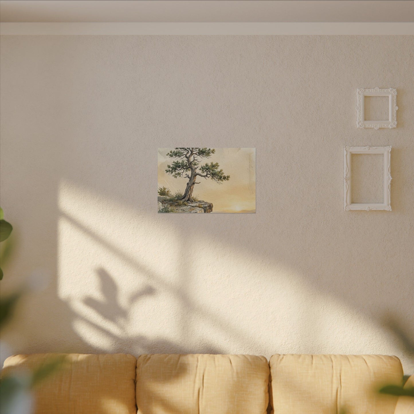 Pine Tree Canvas Art | Summer Japandi Texture Art