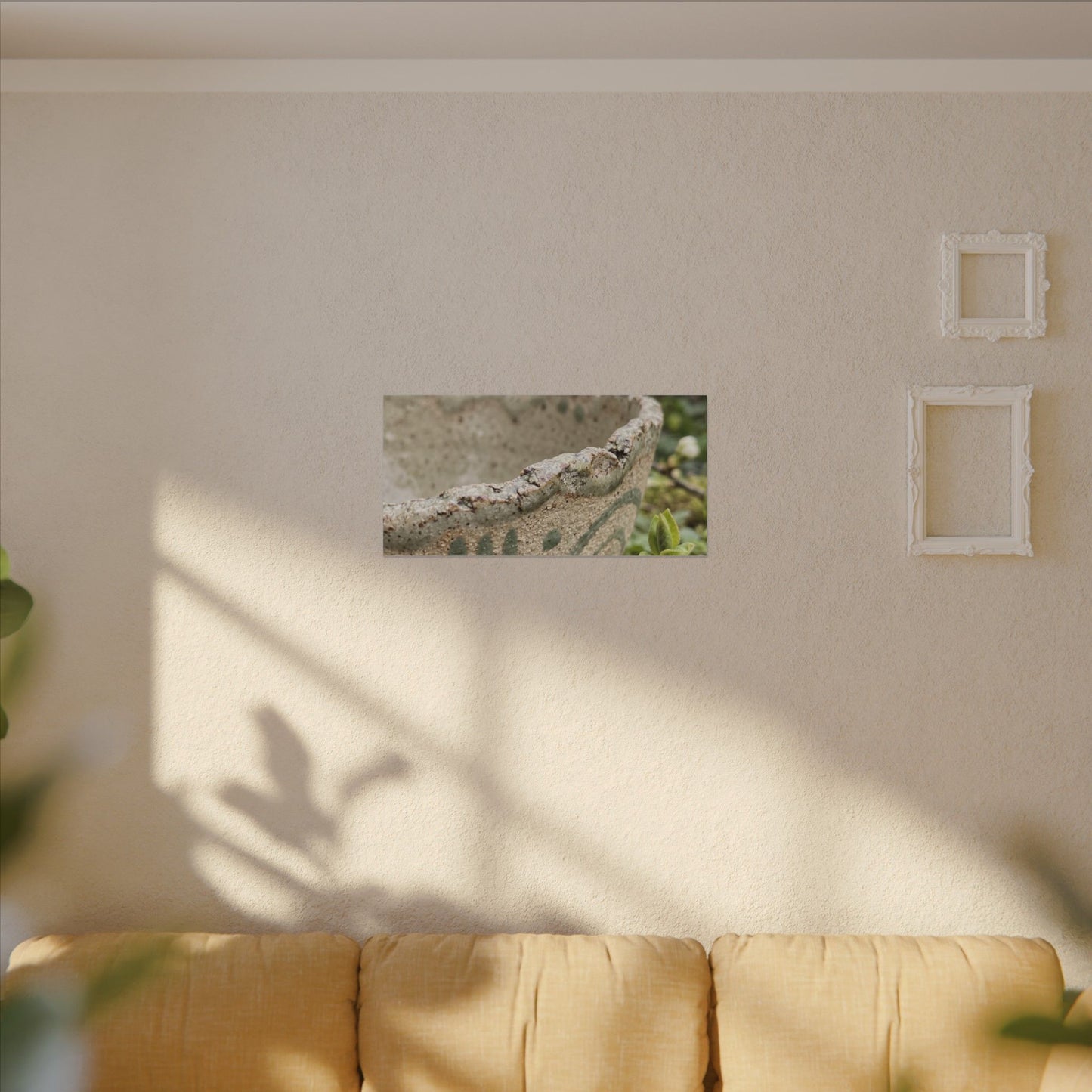 Elegant Ceramic Bowl Canvas Art - Japanese Pattern Japandi