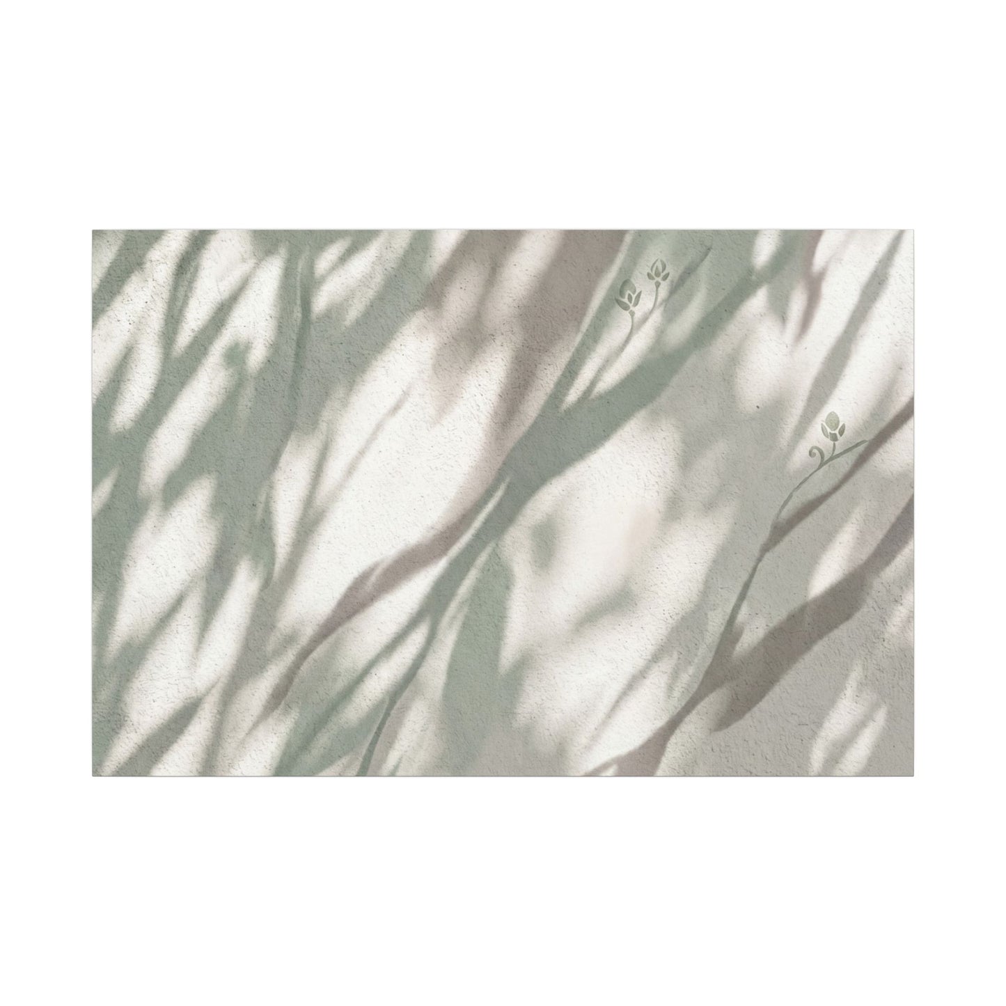 Japandi Shadow Play in Dappled | Japanese Pattern Canvas Art Art Print
