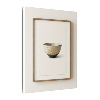 Kintsugi Charcoal Canvas Art