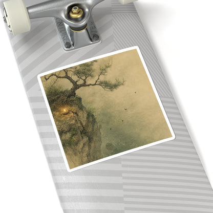 Ma Pine Tree Sticker - Japandi Minimal Line